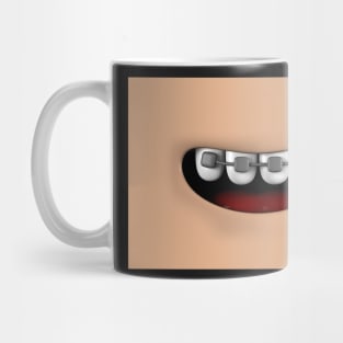 Braces Face Mask Mug